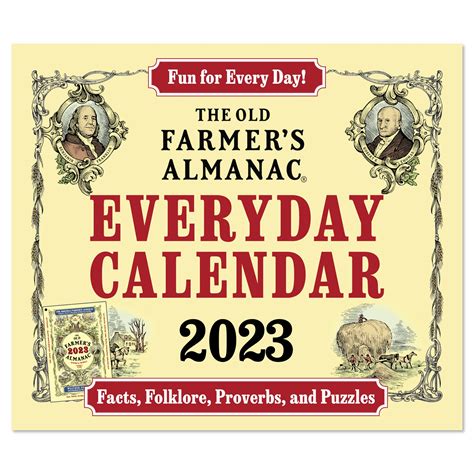 Farmers Almanac Calendar 2023